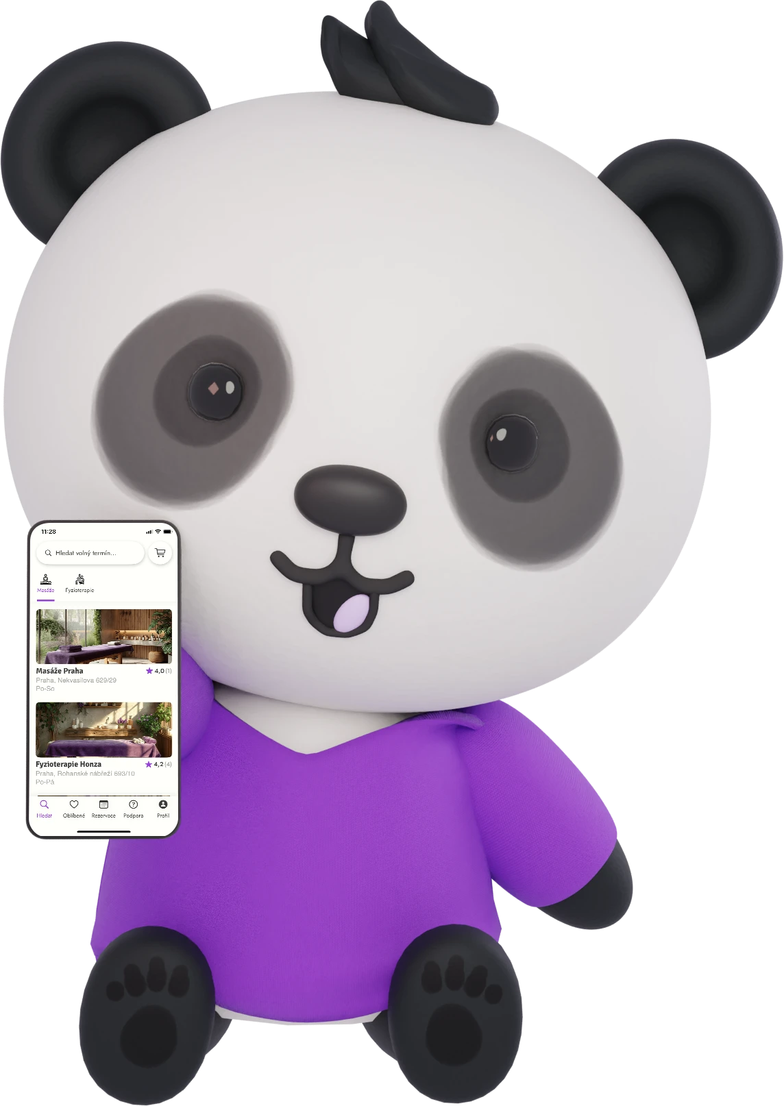 Welapy panda s mobilní aplikací Welapy
